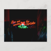 Kus me onder de Mistletoe Briefkaart (Voorkant)