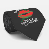 Kus me onder de Mistletoe lelijke kersttrui Stropdas (Opgerold)