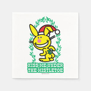 Kus me onder de mistletoe servet