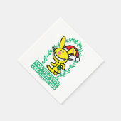 Kus me onder de mistletoe servet (Hoek)