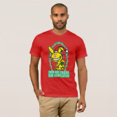 Kus me onder de mistletoe t-shirt (Voorkant volledig)