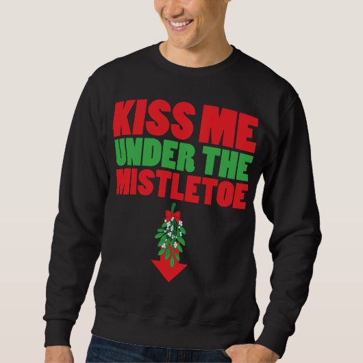 Kus me onder de mistletoe trui (Voorkant)