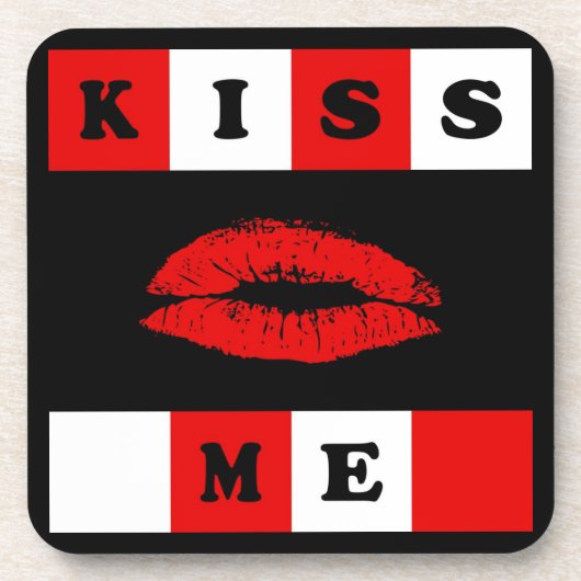 Kus me! onderzetter (Voorkant)