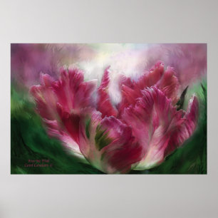 Kus Me Pink Art Poster/Afdruk Poster