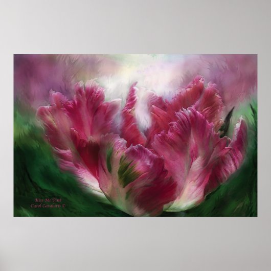 Kus Me Pink Art Poster/Afdruk Poster (Voorkant)