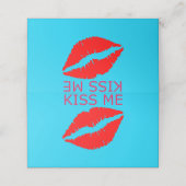 Kus me plaatskaartje (Buitenkant ongevouwen)