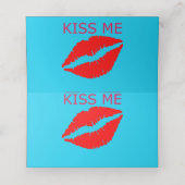 Kus me plaatskaartje (Binnenkant ongevouwen)