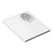 Kus me! Potlood dat zwart-wit Ontwerp trekt Notitieblok (Schuin)