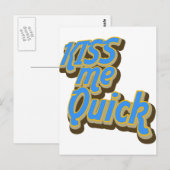 Kus me Quick Briefkaart (Voorkant / Achterkant)