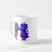 Kus me Quick Cute Blue & Pink Baby Dragon Koffiemok (Voorkant links)