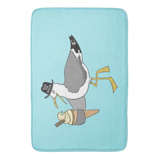 Kus me Quick Seaside Seagull Badmat (Voorkant Verticaal)
