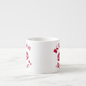 Kus me! Rode lippen Espresso Kop (Voorkant)