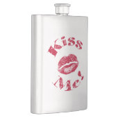 Kus me! Rode lippen Heupfles (Rechts)