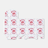 Kus me! Rode lippen met hart Bedankdoosjes (Uitgevouwen)