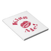 Kus Me! Rode Lippen Notitieblok (Schuin)
