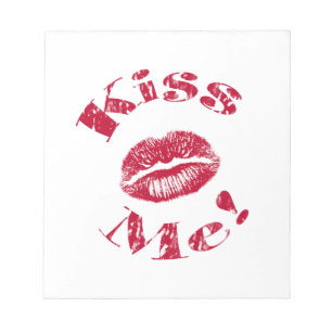 Kus me! Rode lippen Notitieblok