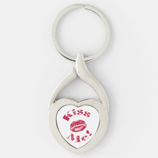 Kus me! Rode lippen Sleutelhanger (Voorkant)