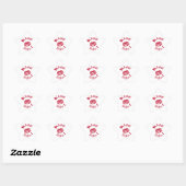 Kus me! Rode lippen Ster Sticker (Vel)