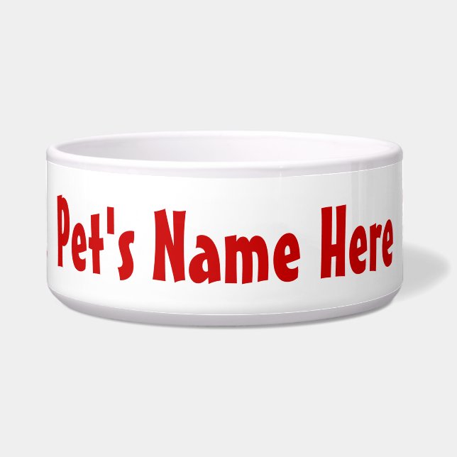 Kus me! Rode lippen Voerbakje (Voorkant)