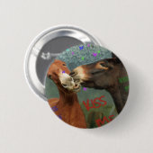 Kus me! ronde button 5,7 cm (Voorkant /achterkant)