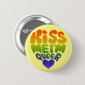 kus me ronde button 5,7 cm (Voorkant /achterkant)