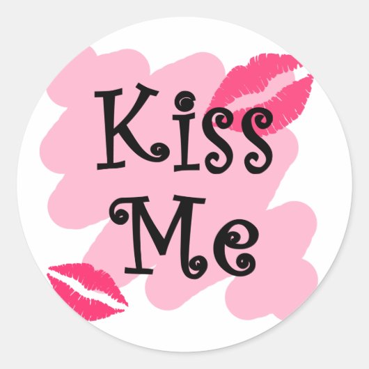 kus me ronde sticker (Voorkant)