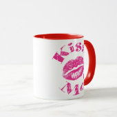 Kus Me! Roze Lippen Mok (Voorkant rechts)