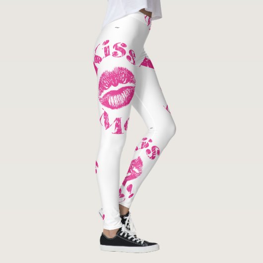 Kus me! Roze lips Leggings (Rechts)