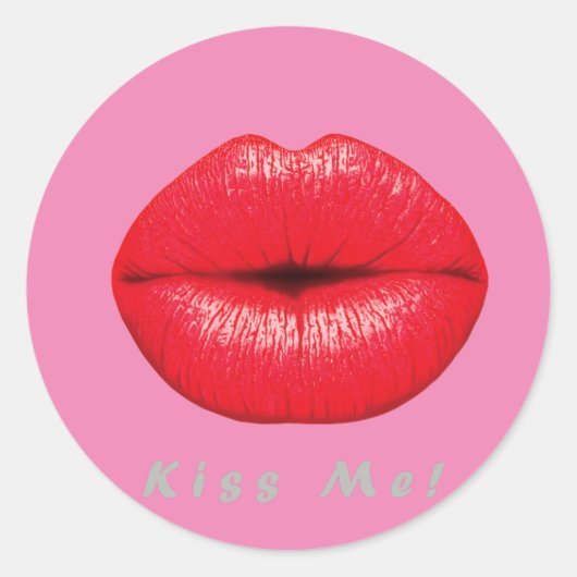 👄 kus me! Sexy Sticker voor jou! (Voorkant)
