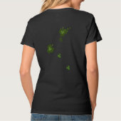 Kus me Shamrock lippen zwart T-shirt (Achterkant)