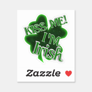 Kus me! St. Patrick's Day Sticker