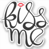 Kus me sticker (Voorkant)