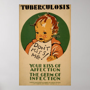 Kus Me Tuberculosis WPA  Health Poster