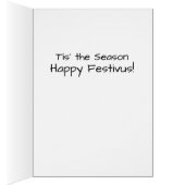 Kus Me under the Mistletoe Holiday Kaart (Binnen (Rechts))