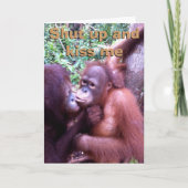 Kus me Valentijn Feestdagen Kaart (Voorkant)