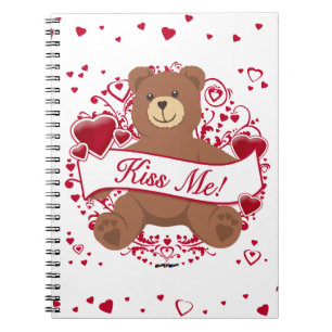 Kus Me! Valentijnsdag Teddybeer Notitieboek