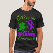 Kus Me Verzorger Overlevende St. Patrick Dag Cadea T-shirt (Voorkant)