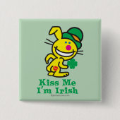 Kus me vierkante button 5,1 cm (Voorkant)