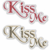 Kus me x 2 sticker (Voorkant)