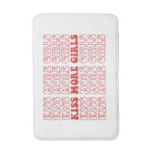 Kus Meer Meisjes Lesbisch Biseksueel LGBTQ Pride M Badmat (Voorkant Verticaal)