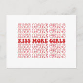 Kus Meer Meisjes Lesbisch Biseksueel LGBTQ Pride M Briefkaart (Voorkant)