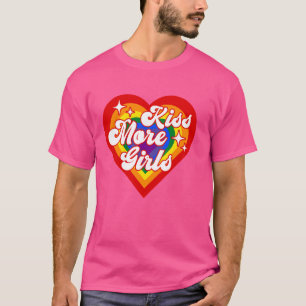 Kus Meer Meisjes Lesbische LHBT Pride en Gay Paar T-shirt