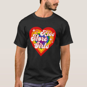 Kus Meer Meisjes Lesbische LHBT Pride en Gay Paar T-shirt