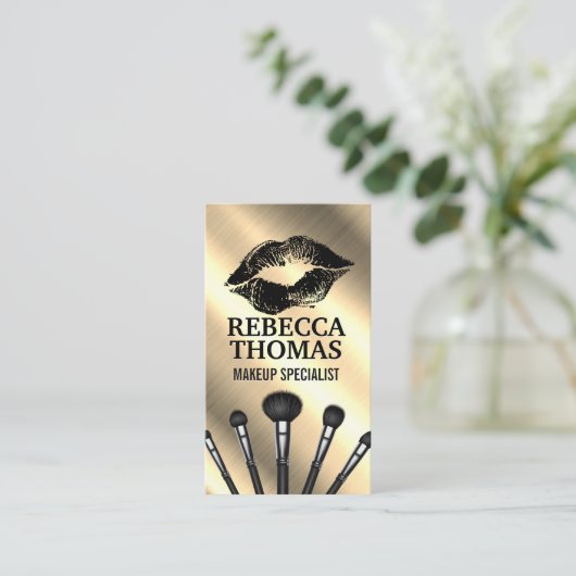 Kus Merk | Make-up kwast set Visitekaartje (Staand voorkant)
