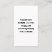 Kus Merk | Make-up kwast set Visitekaartje (Achterkant)