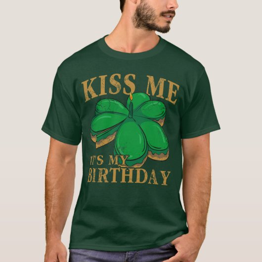 Kus me's thuisdag St Patrick's Day Irish T-shirt (Voorkant)