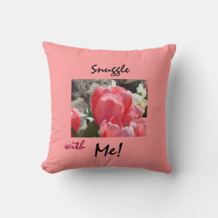 Kus met mij! Roze Tulp kussen Liefde Geschenken
