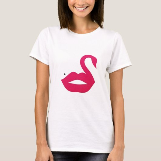 Kus met pelikaanvorm t-shirt (Voorkant)