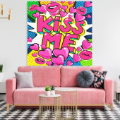 KUS MIJ Canvasprint op Spieraam Canvas Afdruk (Insitu (Woonkamer))