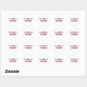Kus Mij Ik ben een USHER Ronde Sticker (Vel)